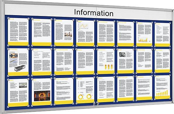 Actual product image Schaar-Design BASIC single display case (Blackboard, 98.5 x 196 cm)