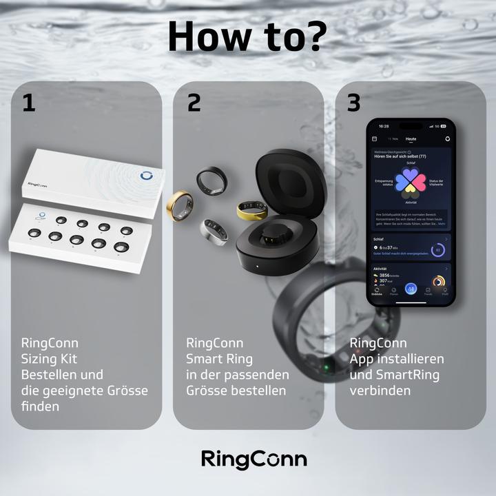 Produktbild RingConn Smart Ring (Gen2) (10, Black)