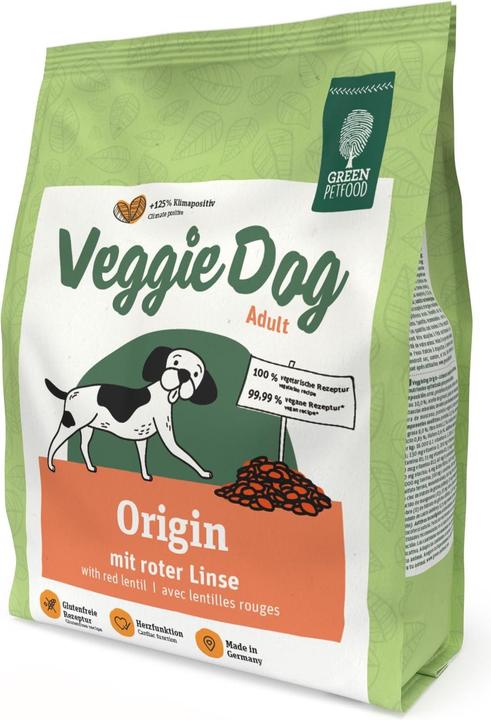 Green Petfood Veggie Dog Origin Adult mit er Linse (Adult, 1 Stk., 900 g)