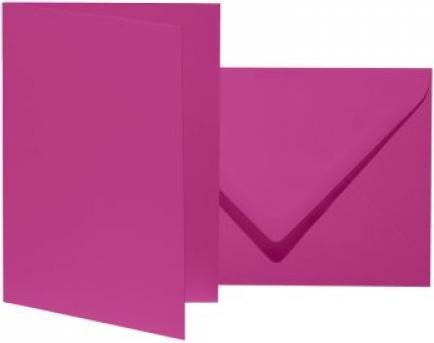 Actual product image Artoz 10 folding cards with envelopes Mosaic DIN B6 fuchsia (1 pcs.)