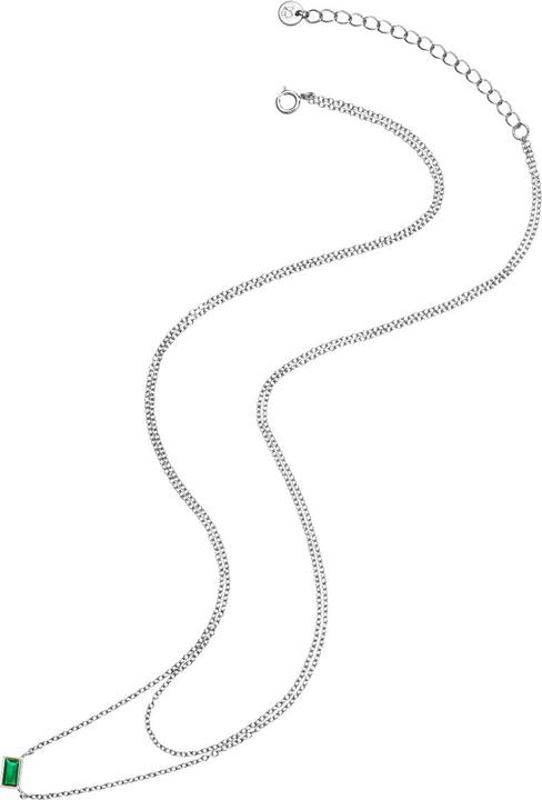 Immagine prodotto Glanzstücke München Catena da donna in argento Sterling Zirconia 42,0/36,0 cm + 5,0 cm di estensione - 30030 (Argento)