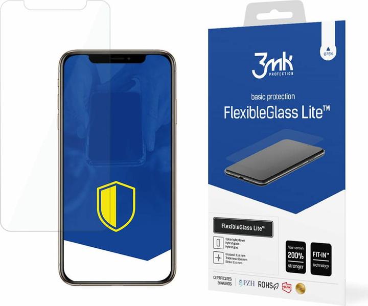 3MK hybrid glass Flexible 2.5D Lite for iPhone Xs Max (1 pièce(s), Apple iPhone XS Max)