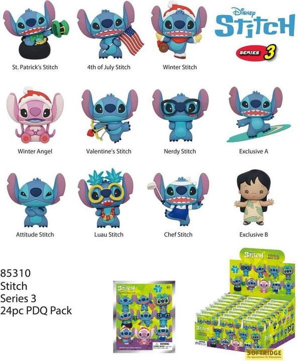 Actual product image Monogram Int. Lilo & Stich série 3 présentoir porte-clés sac à dos (24)