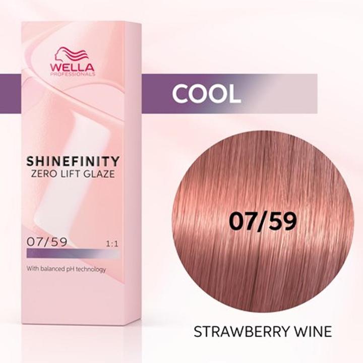 Image du produit Wella Shinefinity Zero Lift Glaze 60ml 07/59 (07, 59 Fraise Vin)