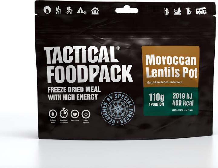 Image du produit Tactical Foodpack Pot de lentilles marocaines (110 g)