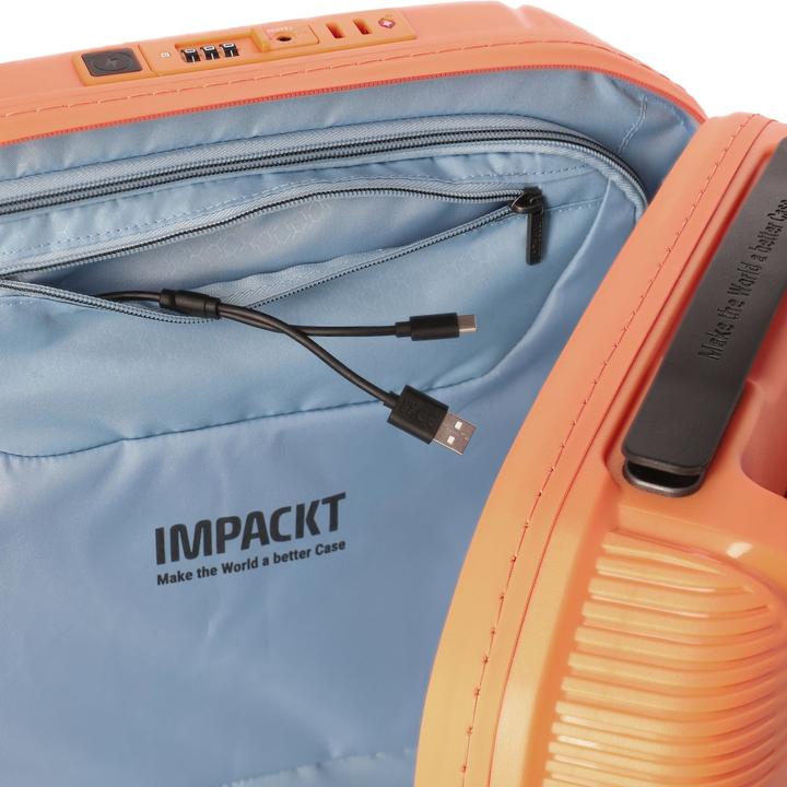 Produktbild Impackt IP1 - 4-Rad Trolleymit USB Port, Garden Apricot (38 l, Handgepäck (bis 50l))