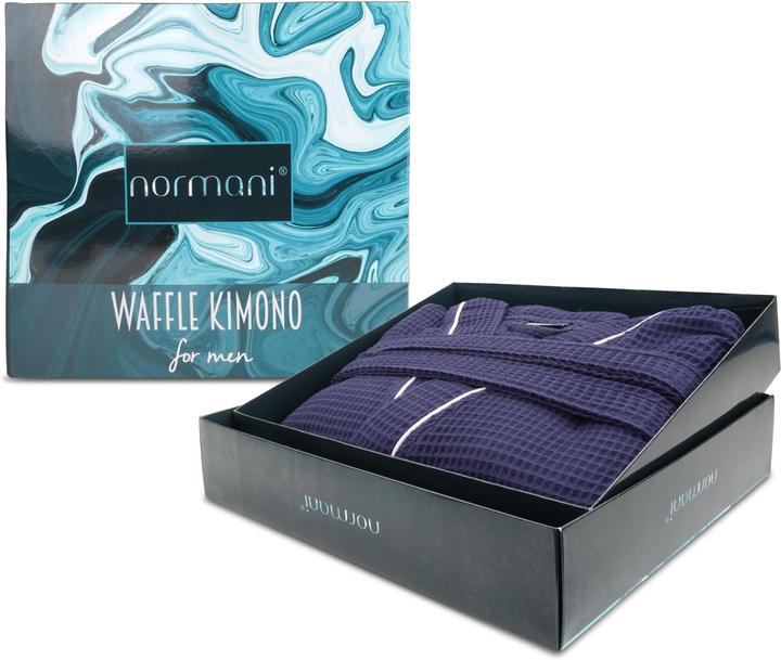 Image du produit Normani Peignoir Bali en gaufre piqué pour hommes (5XL)