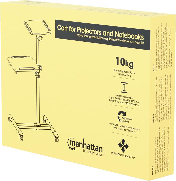 Produktbild Manhattan Projektionstisch auf Rollen (Boden)