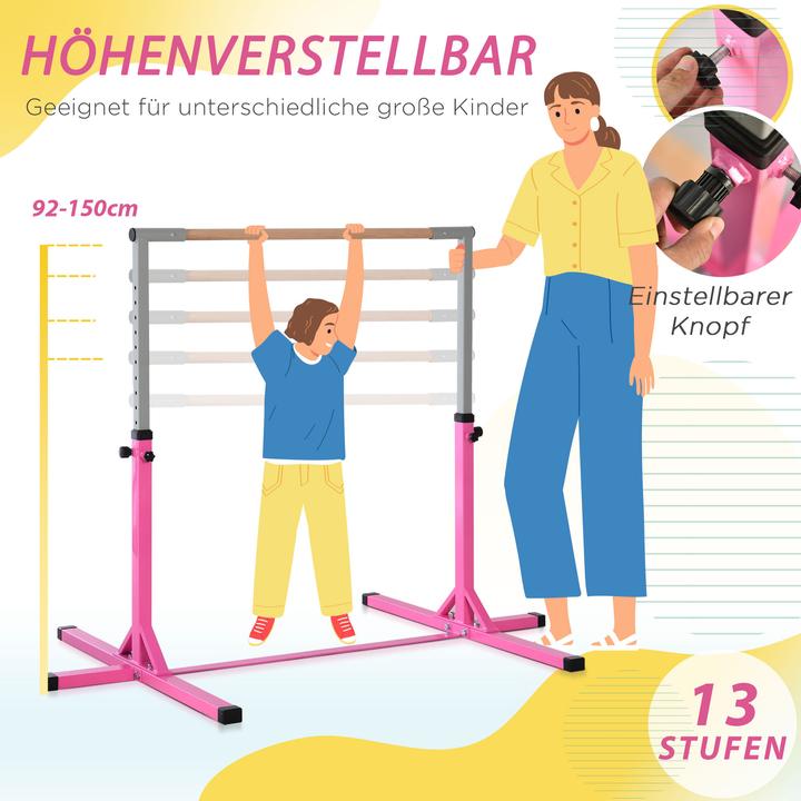 Produktbild Homcom Höhenverstellbare Gymnastikstange für Kinder