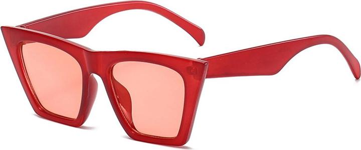 Actual product image Techsuit - Sunglasses (5154) - for Women, PC Frame and Lens, Square - Red