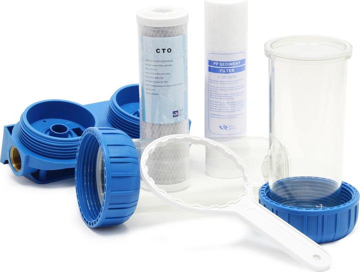 Produktbild Naturewater NW-BR10B3 Doppelfilter Wasserfilter 26,16mm 3/4" Sediment Aktivkohle (2 x)