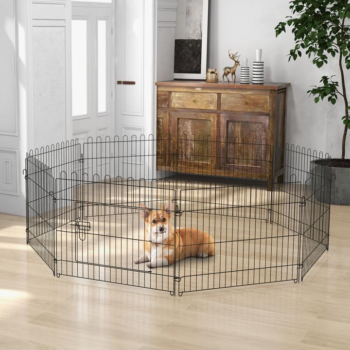 Produktbild PawHut Freilaufgehege für Hasen, Kaninchen und Hundewelpen