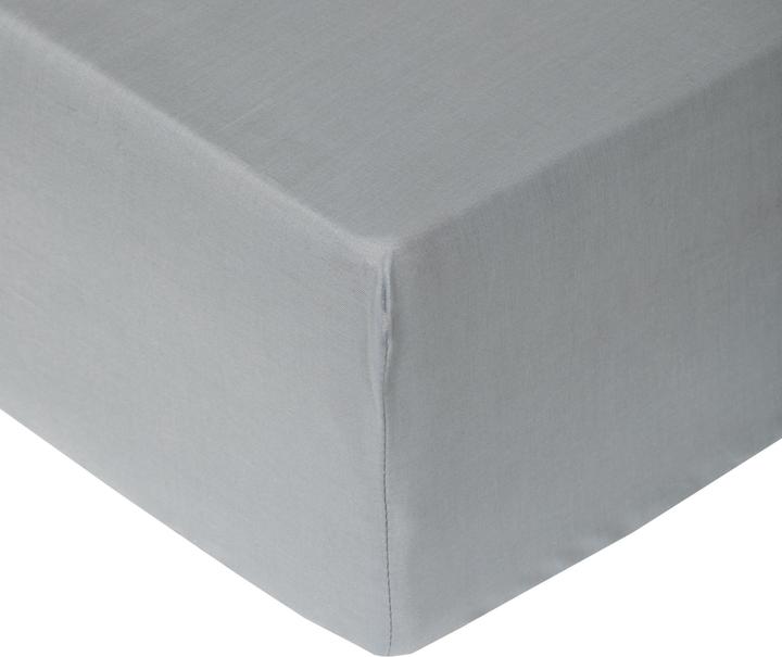 Domoletti FITTED SHEET SATEEN 90X200+25 GREY (90 x 200 x 25 cm)