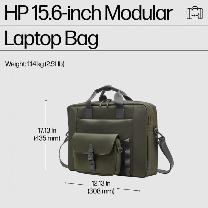 Actual product image HP 15.6-inch Modular Laptop Bag (15.60", HP)