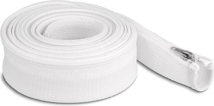 Immagine prodotto Delock Tubo intrecciato con cerniera resistente al calore 3 m x 50 mm bianco (Tubo cavi, 300 cm)
