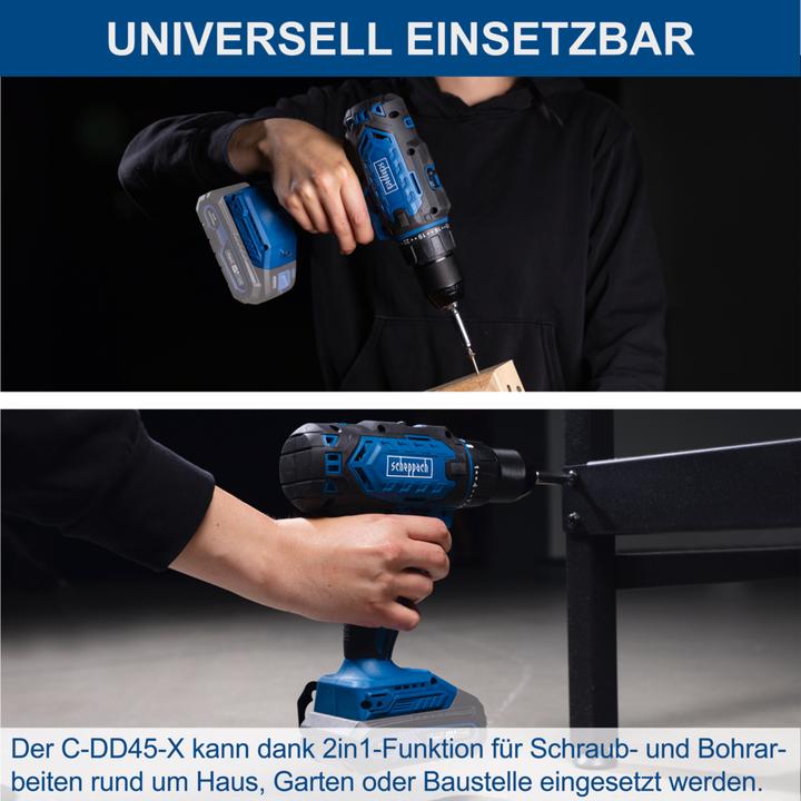 Produktbild Scheppach Akku-Bohrschrauber C-DD45-X (DIY)