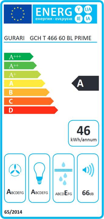 Energy Label Gurari GCH T 466 60 BL PRIME