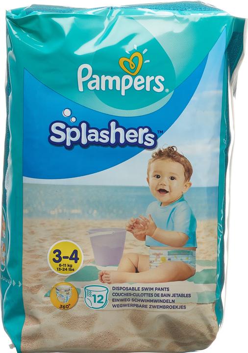 Image du produit Pampers Splashers (Taille 3, Taille 4, Pack, 12 pièce(s))