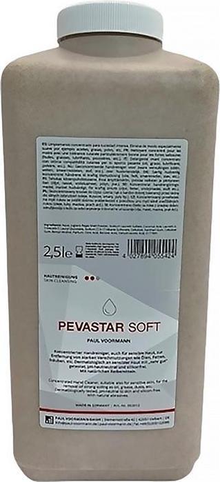 Image du produit Paul Voorman Nettoyage des mains Pevastar SOFT 2,5 l sans silicone ni solvant Bouteille PAUL VOORMANN (Savon liquide, 2500 ml)