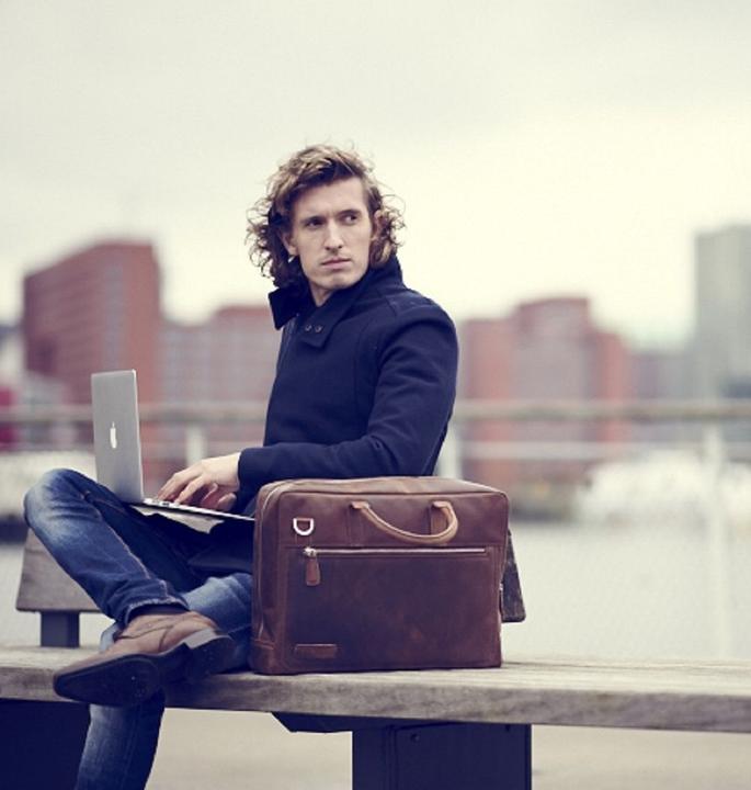 Image du produit Plevier Londres laptoptas 15.6 inch bruin. (15.60", Universel)