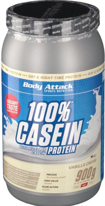 Produktbild Body Attack 100 % Casein Protein (900g Dose) (Vanille, 1 Stk., 900 g)