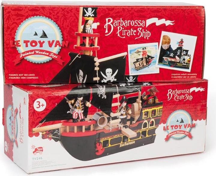 Actual product image Le Toy Van Barbarossa pirate ship