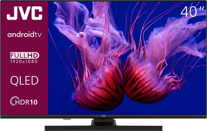 JVC QLED TV 40 inch TV Full HD Android TV (HDR Smart TV, triple tuner) LT-40VQF545A (40", QLED, Full HD, 2024)