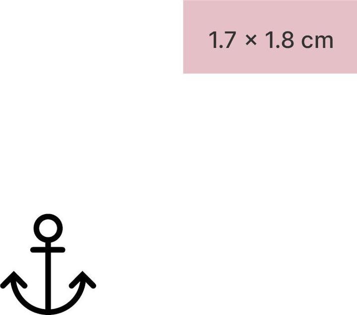 Image du produit minink Tatouage temporaire - Petite ancre de bateau