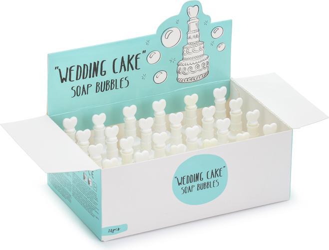 Produktbild Partydeco Partyaccessoire Seifenblasen Törtchen, Weiss