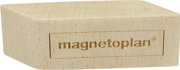 Image du produit kaiserkraft Plots magnétiques en bois design, lot de 4, L x l x h 60 x 20 x 13 mm, brun (4 x)