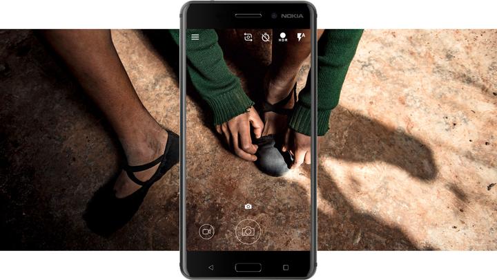 Actual product image Nokia 6 (32 GB, Mat Black, 5.50", Hybrid Dual SIM, 16 Mpx, 4G)