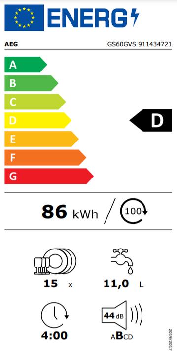 Energie-Label AEG GS60GVS