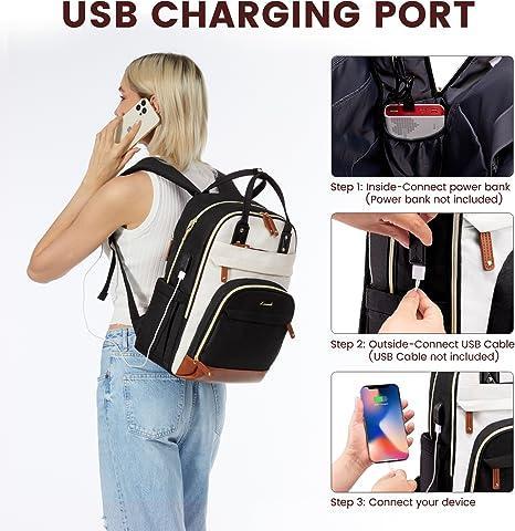 Produktbild Only-Bags.Store Laptop Rucksack 15.6 Zoll Schulrucksack Teenager Wasserdicht Schultasche Anti-Diebstahl mit (31 l)
