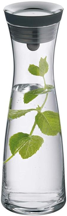 Produktbild WMF Wasserkaraffe 1l Glaskaraffe 3tlg. Karaffe mit Fruchtspiess Basic Kippdeckel (1 l)