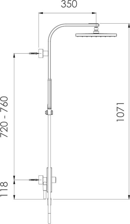 Produktbild Nikles Duschsystem 6 Pure