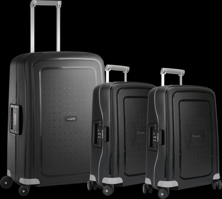 Samsonite S'cure Spinner 55+55+69 cm Black Kofferset (79 l)