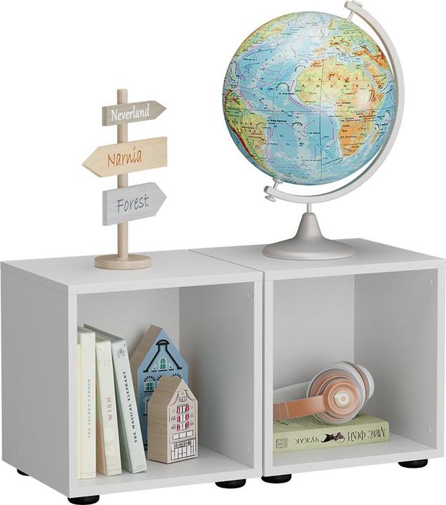 Produktbild Vichy Kinderregal Estell, Weiss, 36.4 x 38.2 cm 2-er Set