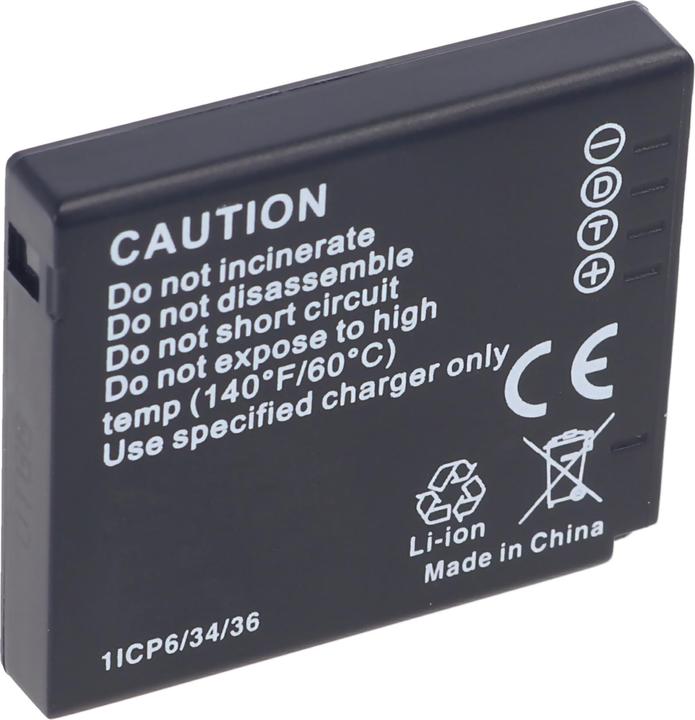 Image du produit Panasonic Batterie DMW-BCF10, DMW-BCF10E, BCF-10, CGA-S/106C,, CGA-S106C (Batterie de l'appareil photo)
