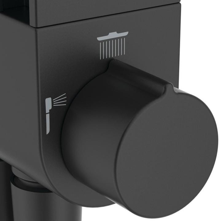 Actual product image Ideal Standard Shower system Alu+ without tap, 2 shelves, 2F hand shower, 2F overhead shower
