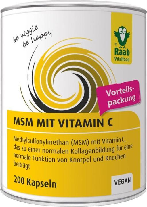 Raab MSM mit Vitamin C (200 Stück, Kapseln, 200 g)