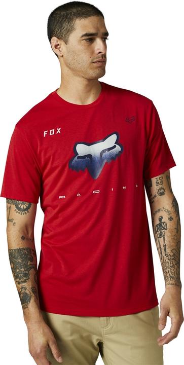 Fox Tee 22 Rkane Head Ss Tech Red S (S)