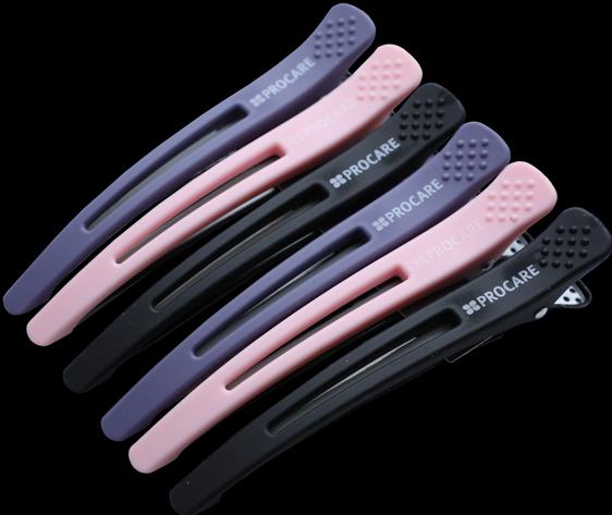 Procare Premium Hair Sectioning Clips Pink/Violett/Black