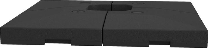 Produktbild Outsunny 4tlg Sonnenschirmständer befüllbar mit Sand Wasser HDPE-Kunststoff Schwarz je 51 x 51 x 12 cm bis zu