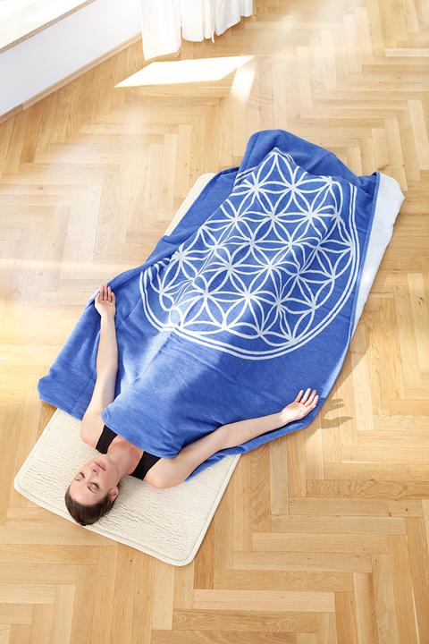 Produktbild Yogistar Baumwolldecke Blume Des Lebens (200 x 140 x 0.5 cm)