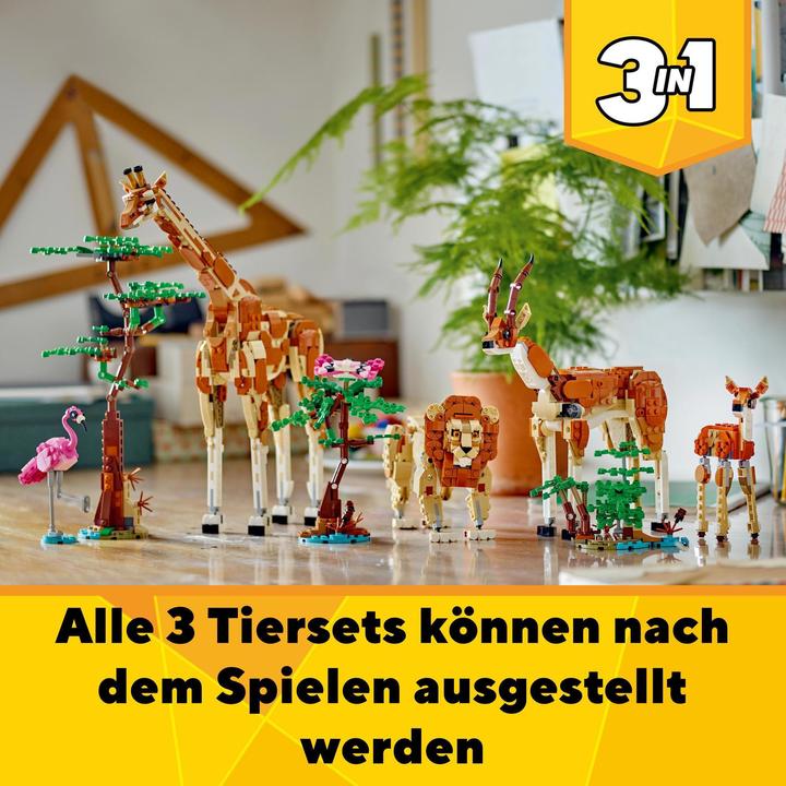 Image du produit LEGO 31150 Safari des animaux (31150, LEGO Creator 3-in-1)