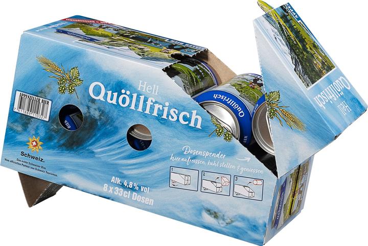 Produktbild Appenzeller Bier Appenzeller Quöllfrisch Lager (8 x 33 cl)