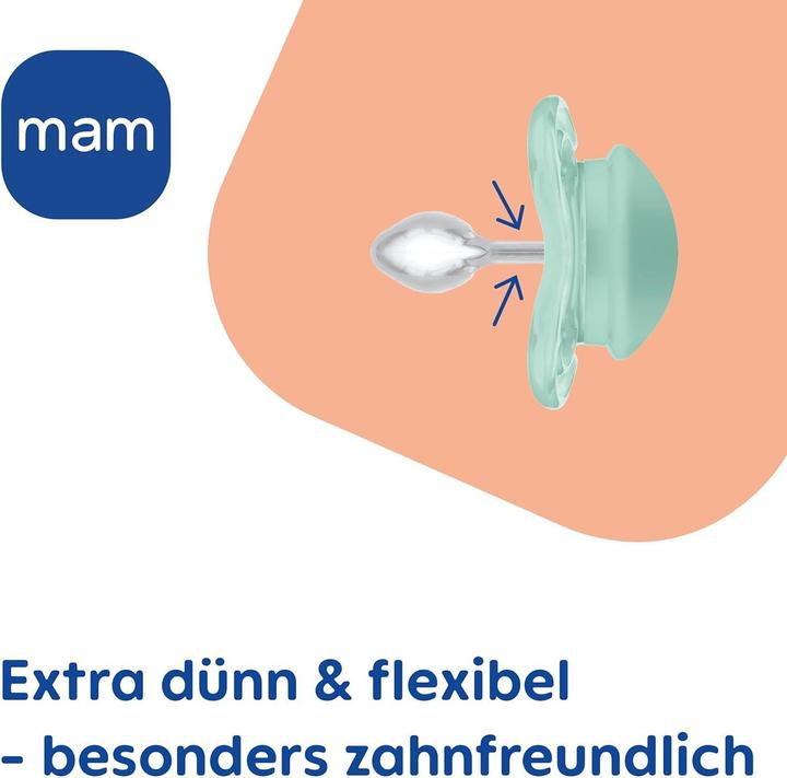 Produktbild MAM Supreme Night Silikon Schnuller, 2 Stück, 0-6 (2 x, bis 6 Monate)