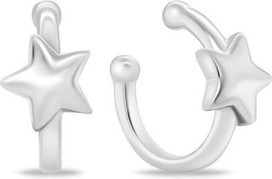 Brilio Silver - Decent silver earrings Star EA784W