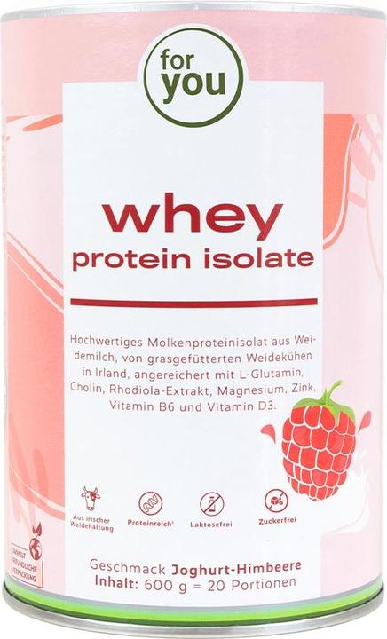 Immagine prodotto For You proteine isolate del siero del latte - yogurt al lampone (Yogurt al lampone, 1 pz., 600 g)
