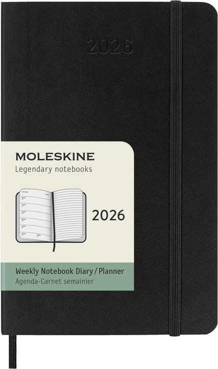 Moleskine Taschenagenda (A6, Englisch)